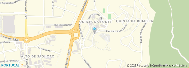 Mapa de Rua Dom Francisco de Almeida