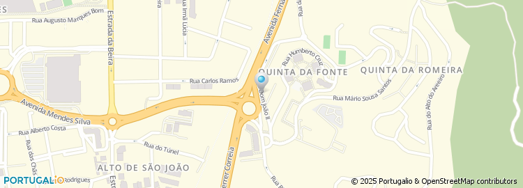 Mapa de Rua Dom João II