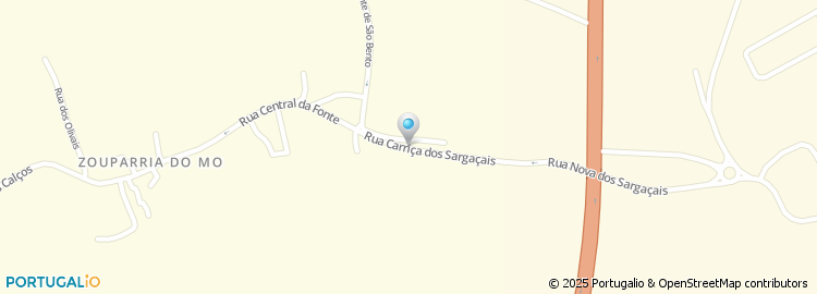 Mapa de Rua dos Sargaçais