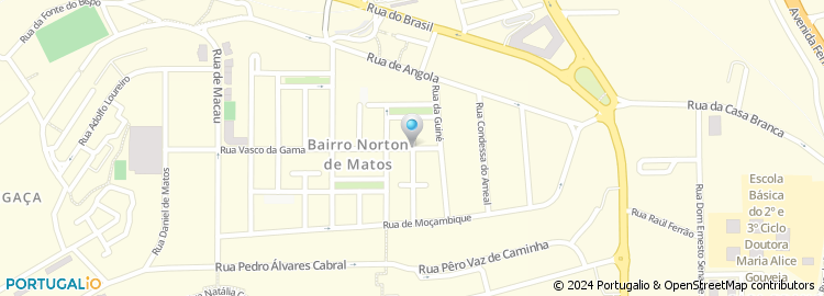 Mapa de Rua Frei António Taveira