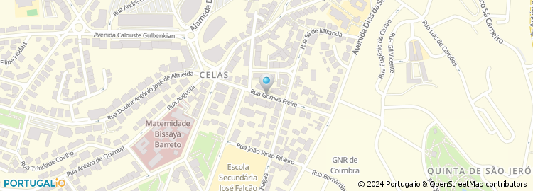 Mapa de Rua Gomes Freire