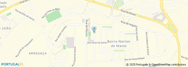 Mapa de Rua Infante Santo