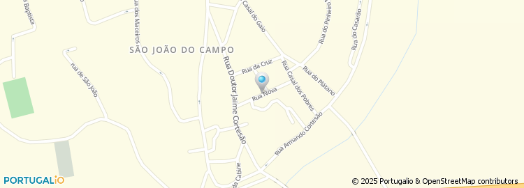 Mapa de Rua Nova de São João