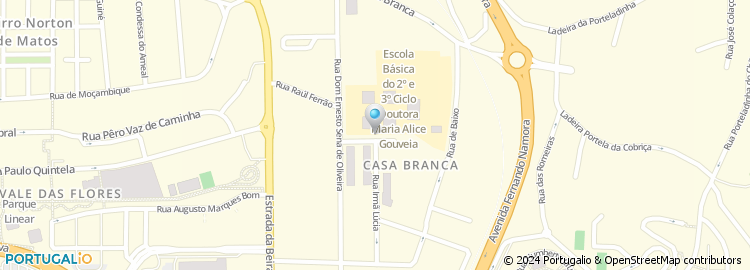 Mapa de Rua Nunes Vicente