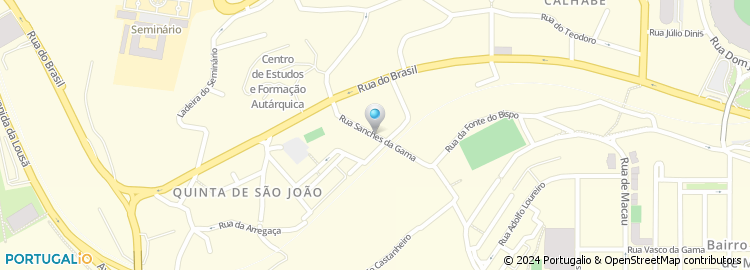 Mapa de Rua Sanches da Gama