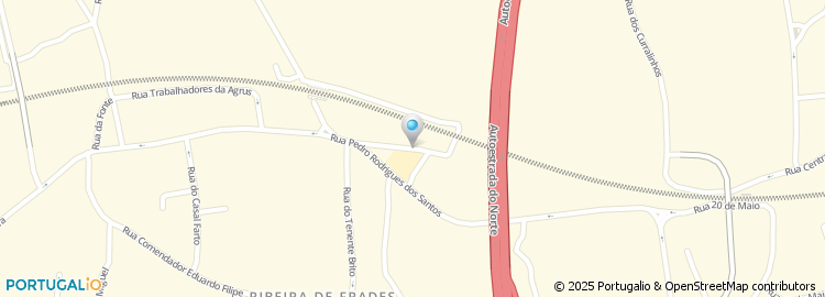 Mapa de Rua Trás da Escola da Ribeira