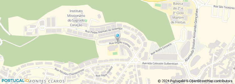 Mapa de Rua Virgilio Correia