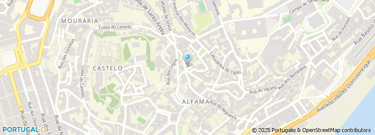 Mapa de Colina de Alfama - Papelaria, Lda