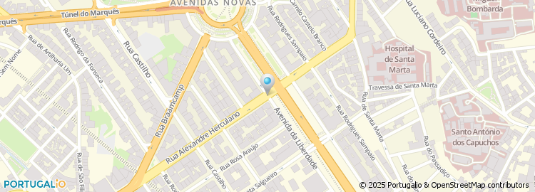 Mapa de Cond.Predio Av.Lib.Nº180, R.Manuel Jesus Coelho e R.J.S/Nº.Lisboa