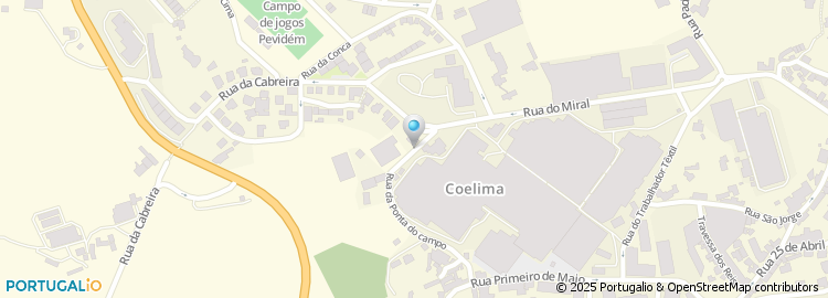 Mapa de Confecções Pevidem, Lda