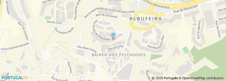 Mapa de Conservatória do Registo Civil de Albufeira