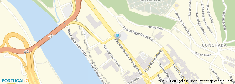 Mapa de Conservatória do Registo Civil de Coimbra