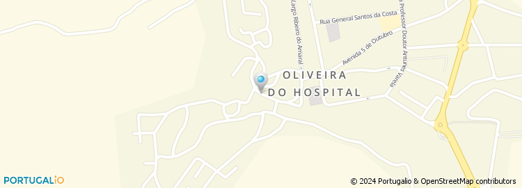 Mapa de Conservatoria do Registo Civil e Predial de Oliveira do Hospital