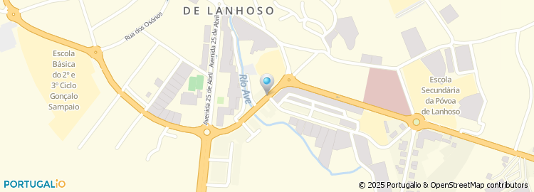 Mapa de Conservatoria do Registo Civil e Predial de Povoa de Lanhoso