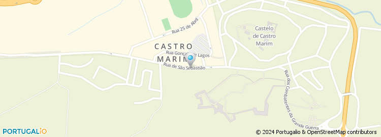 Mapa de Conservatoria do Registo Civil / Predial / Comercial / Cartório Notarial de Castro Marim