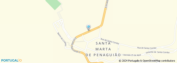 Mapa de Conservatoria do Registo Civil / Predial / Comercial / Cartório Notarial de Santa Marta de PanAguia