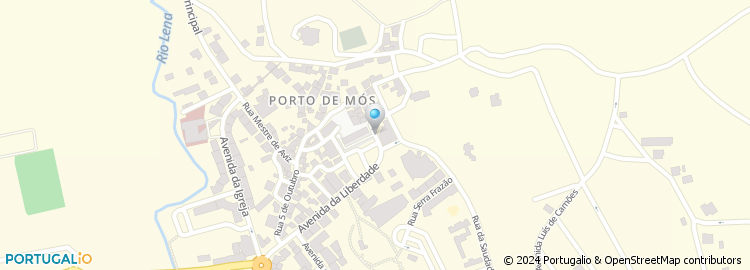 Mapa de Conservatoria do Registo Civil / Predial / Comercial - Porto de Mos