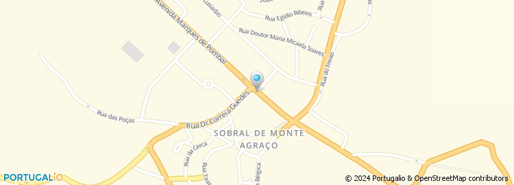 Mapa de Conservatoria do Registo Civil / Predial / Comercial - Sobral de Monte Agraço