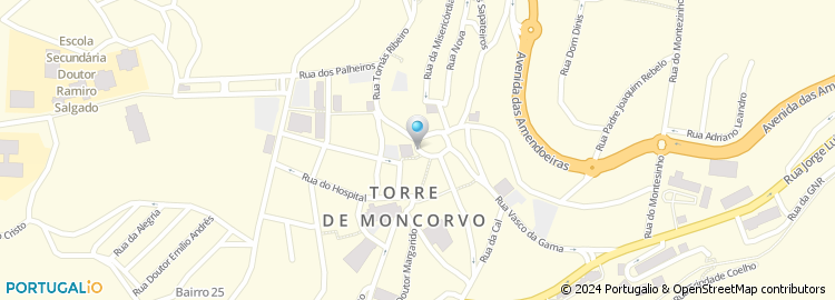 Mapa de Conservatoria do Registo Civil / Predial / Comercial - Torre de Moncorvo