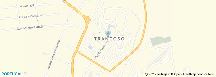 Mapa de Conservatoria do Registo Civil / Predial / Comercial - Trancoso