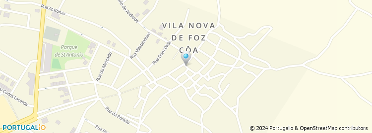 Mapa de Conservatoria do Registo Civil / Predial / Comercial - Vila Nova de Foz Coa