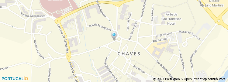 Mapa de Conservatória do Registo Comercial de Chaves