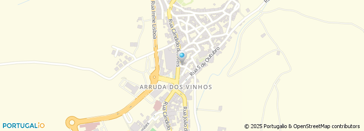 Mapa de Conservatória dos Registos Civil, Predial e Comercial Arruda dos Vinhos