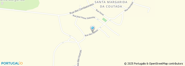 Mapa de Rua das Hortas