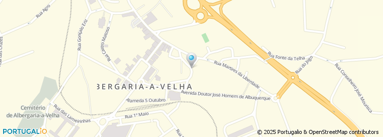 Mapa de Coop. Agricola de Albergaria - A - Velha