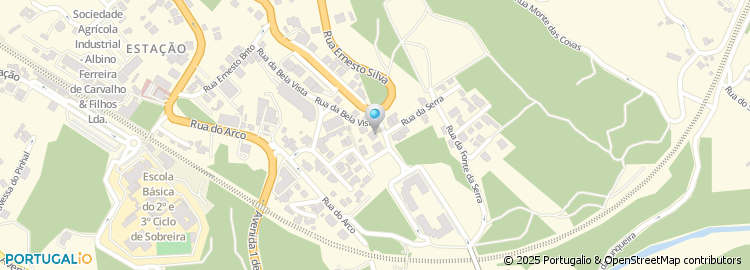 Mapa de Cooperativa Popular Aguas do Centro da Sobreira Crl