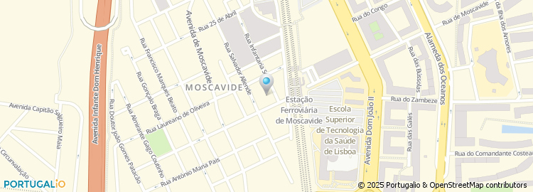 Mapa de Corpo Voluntario de Salvação Publica de Moscavide