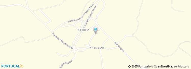 Mapa de Rua do Cortinhal