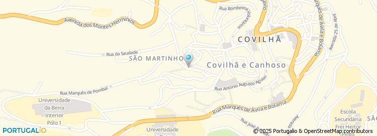 Mapa de Rua Dom Cristóvão de Castro