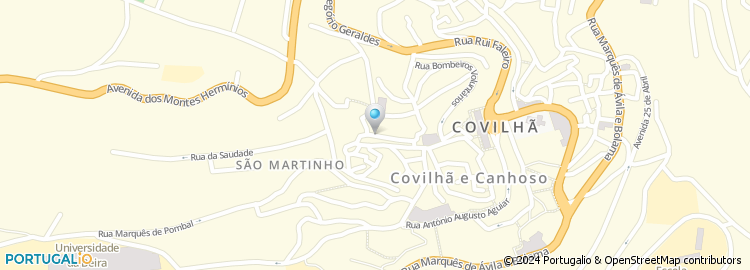 Mapa de Rua Jornal Notícias da Covilhã