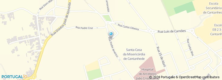 Mapa de Cruz Vermelha Portuguesa - Nucleo de Cantanhede