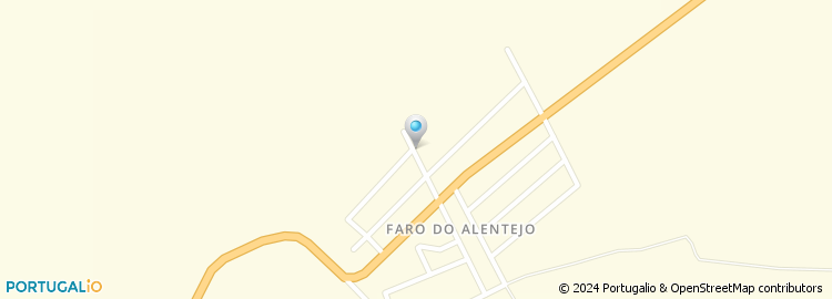 Mapa de Faro do Alentejo