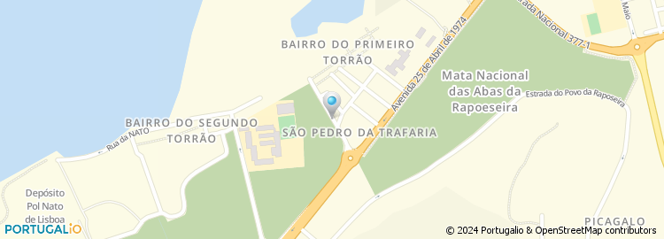 Mapa de Cuica - Complexo Turistico da Costa da Caparica, Lda