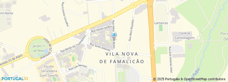 Mapa de Dar As Mãos - Associação de Solidariedade de Vila Nova de Famalicão