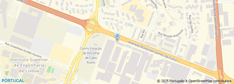 Mapa de DHL Express, Lisboa