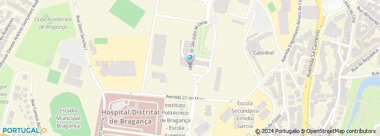 Mapa de Direcção de Estradas do Distrito de Bragança