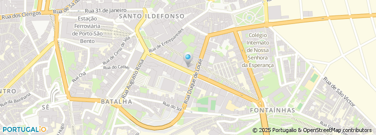 Mapa de Easy Hotel Porto