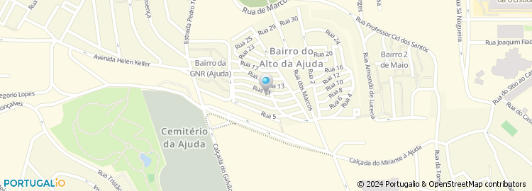 Mapa de Electro Reparadora de Estevão Alves Tinoco & Filho Lda