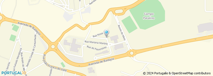 Mapa de Rua Padre Francisco Paralta
