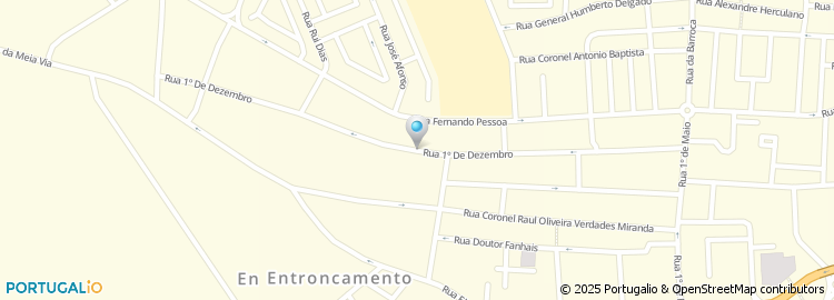 Mapa de Rua 1º de Dezembro