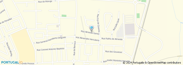 Mapa de Rua Almeida Garret