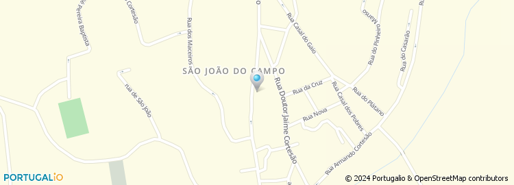 Mapa de Escola 1º Ciclo do Ensino Basico Nº 1 de São João do Campo