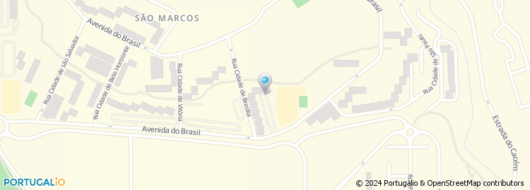 Mapa de Escola Basica 1 e Jardim de Infancia de São Marcos