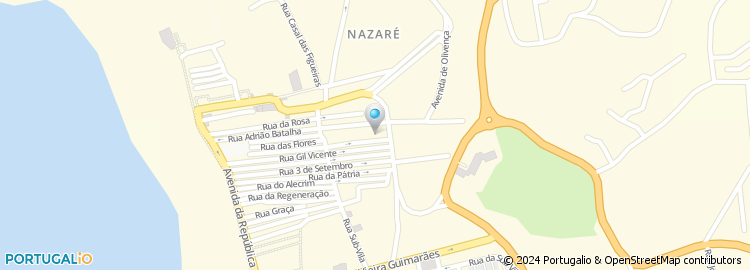 Mapa de Escola Básica Amadeu Gaudêncio, Nazaré