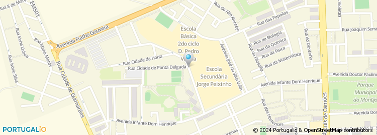 Mapa de Escola Básica D. Pedro Varela, Montijo
