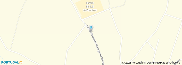 Mapa de Escola Básica D. Sancho I, Pontével, Cartaxo